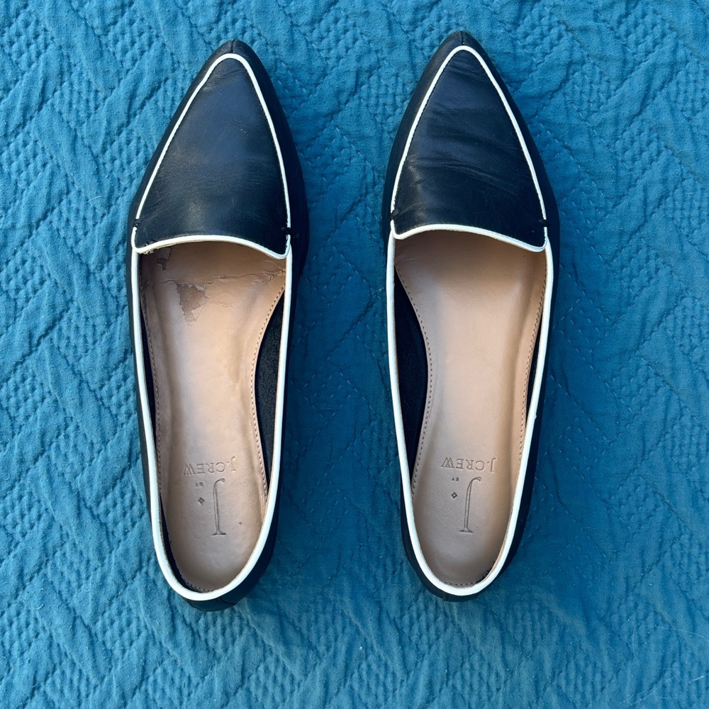 J. Crew Black and White Women's Flats